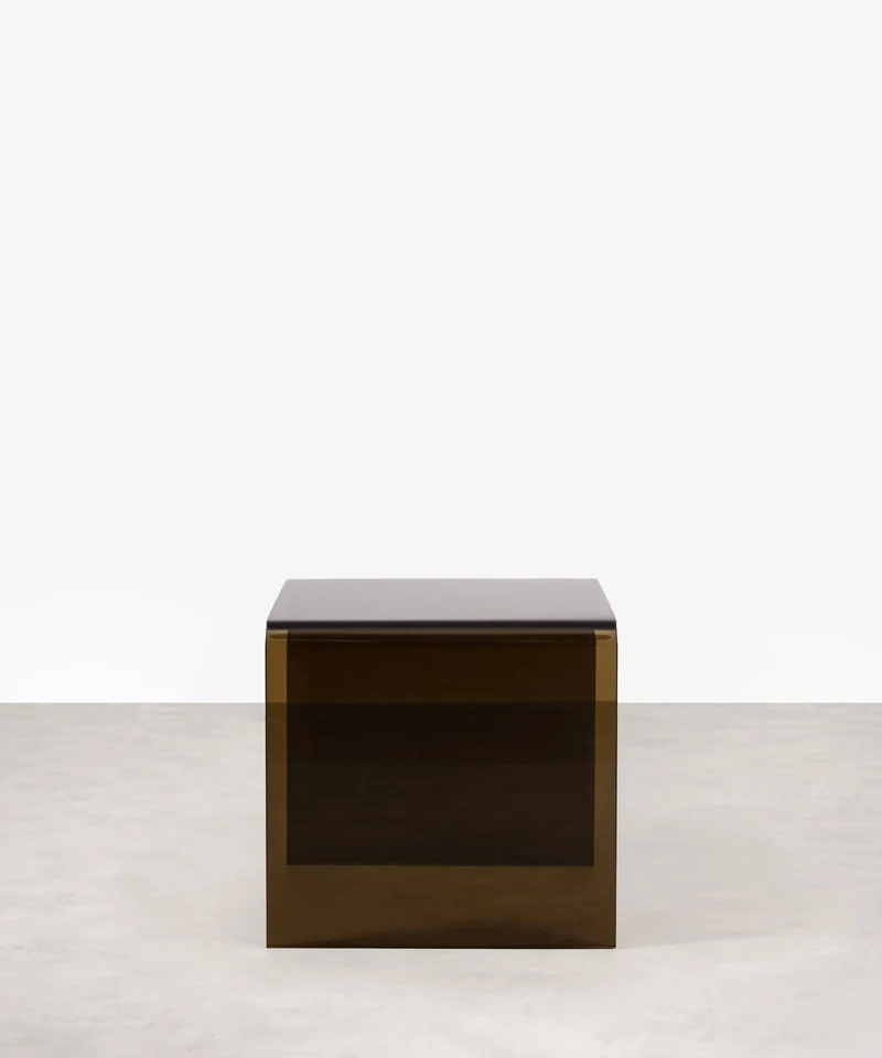Mesa de Cristal Templado Jolene (63x50 cm)