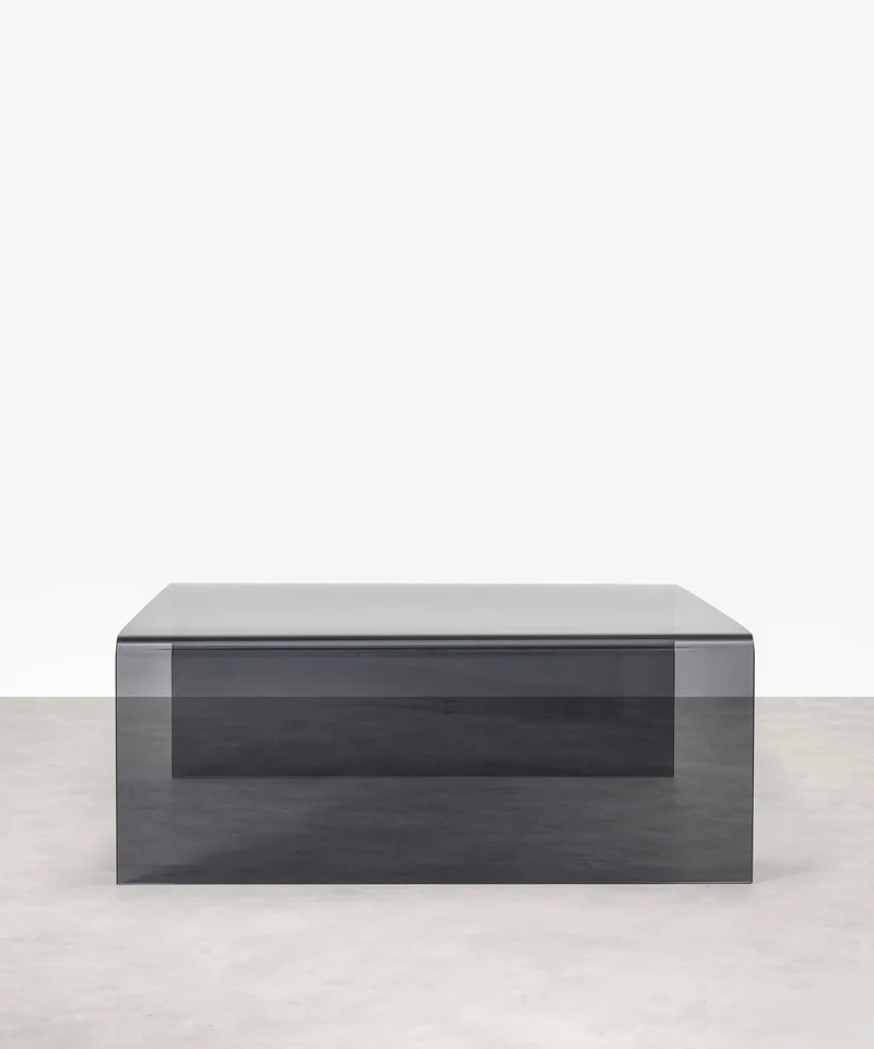 Mesa de Centro Cuadrada de Cristal Templado Burano (100x100 cm)