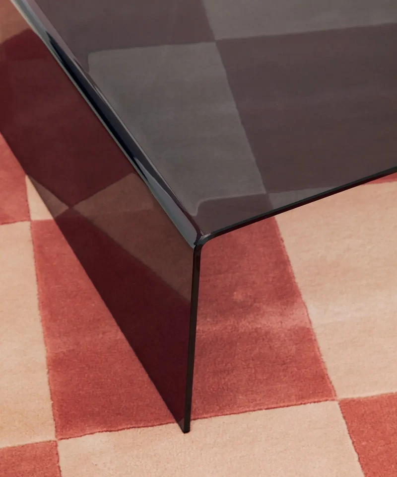 Mesa de Centro Cuadrada de Cristal Templado Burano (100x100 cm)