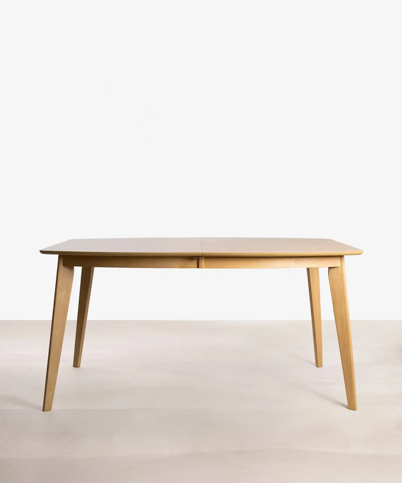 Mesa de Comedor Rectangular Extensible en Madera Tina (150-200 x 90 cm)