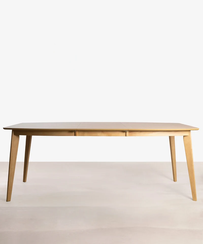 Mesa de Comedor Rectangular Extensible en Madera Tina (150-200 x 90 cm)