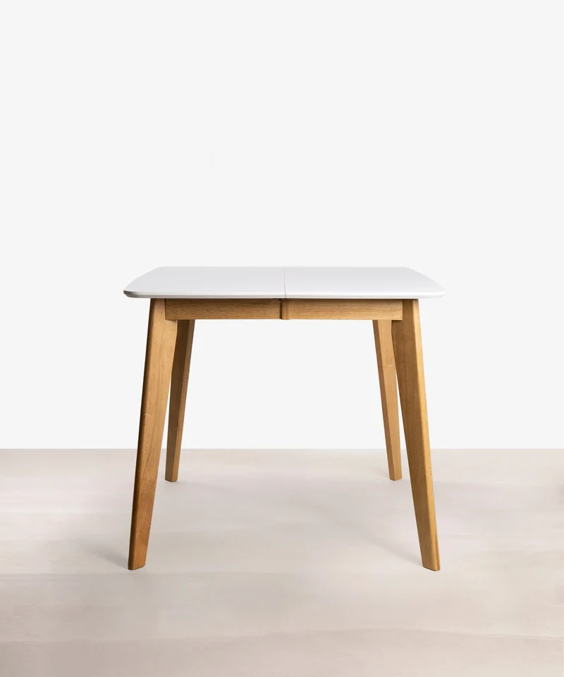 Mesa de Comedor Cuadrada en Madera Extensible Livia (90-130 x 90 cm)