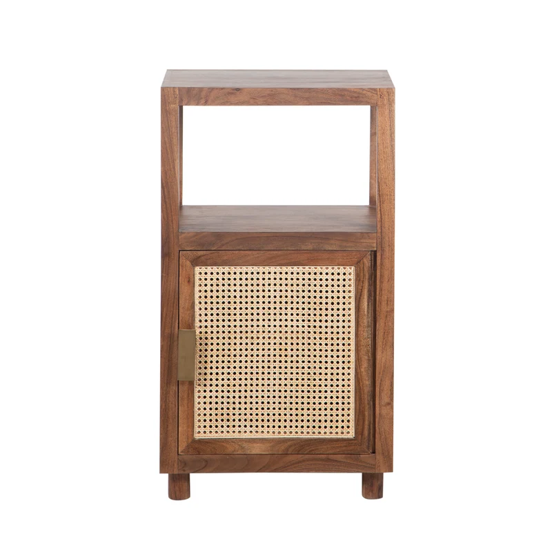 Petit Colonne de rangement 1 porte | Acacia Maxico