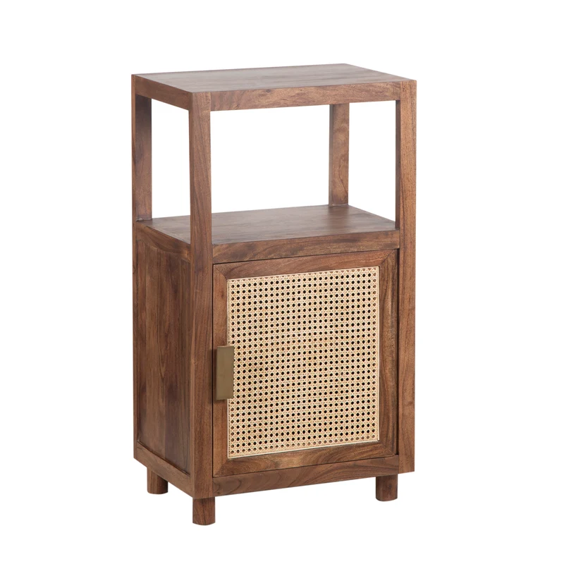 Petit Colonne de rangement 1 porte | Acacia Maxico