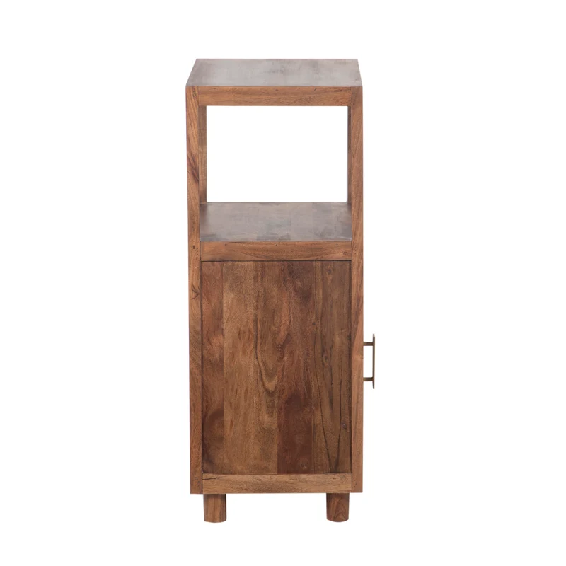 Petit Colonne de rangement 1 porte | Acacia Maxico
