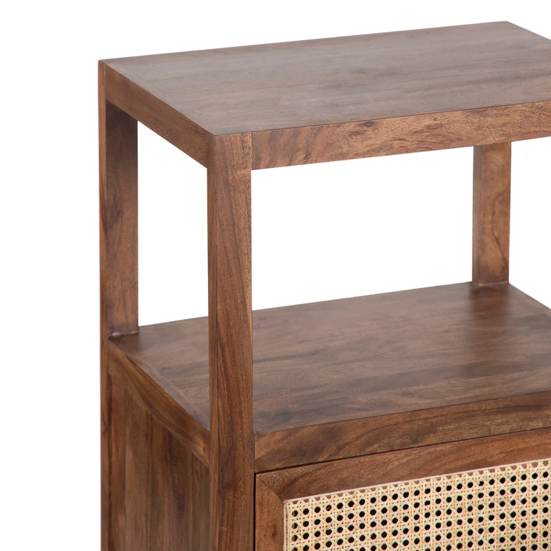 Petit Colonne de rangement 1 porte | Acacia Maxico