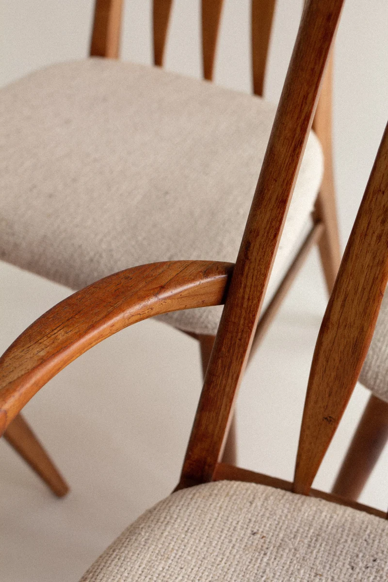 Eva Dining Chairs by Niels Koefoed for Hornslet Møbelfabrik, 1960s, Set of 5