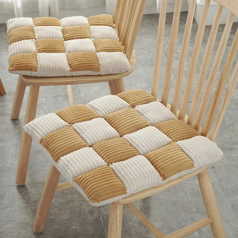 Galette de Chaise 42x42 Miel et écru