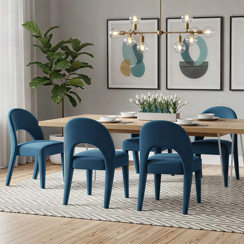Chaise Velours - Amore Bleu