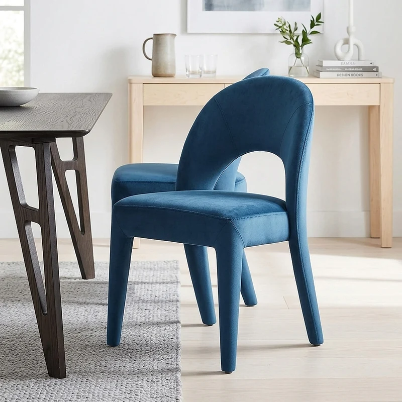 Chaise Velours - Amore Bleu