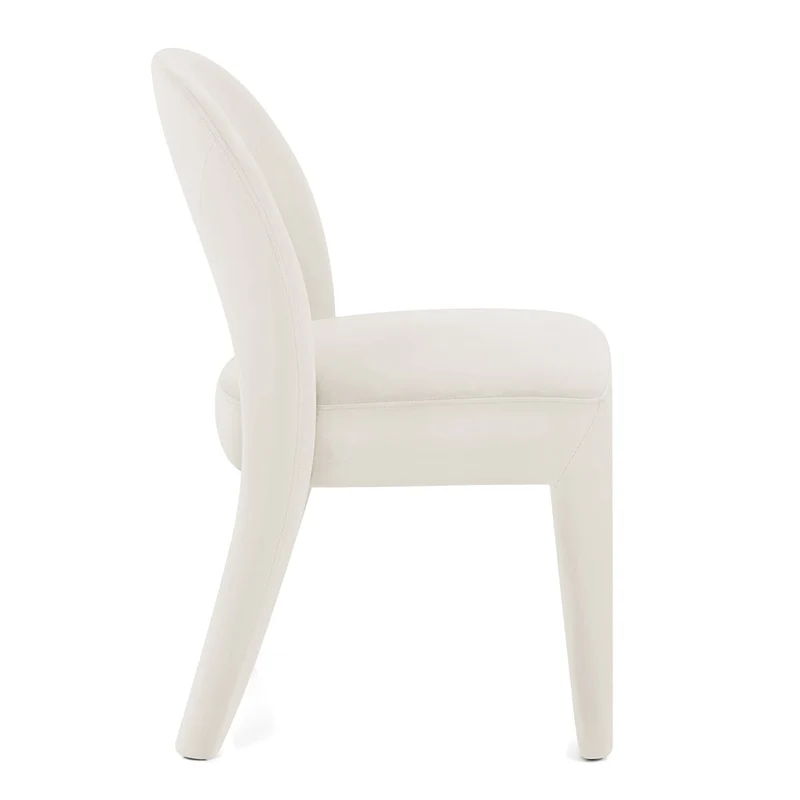 Chaise Velours - Amore Ivoire