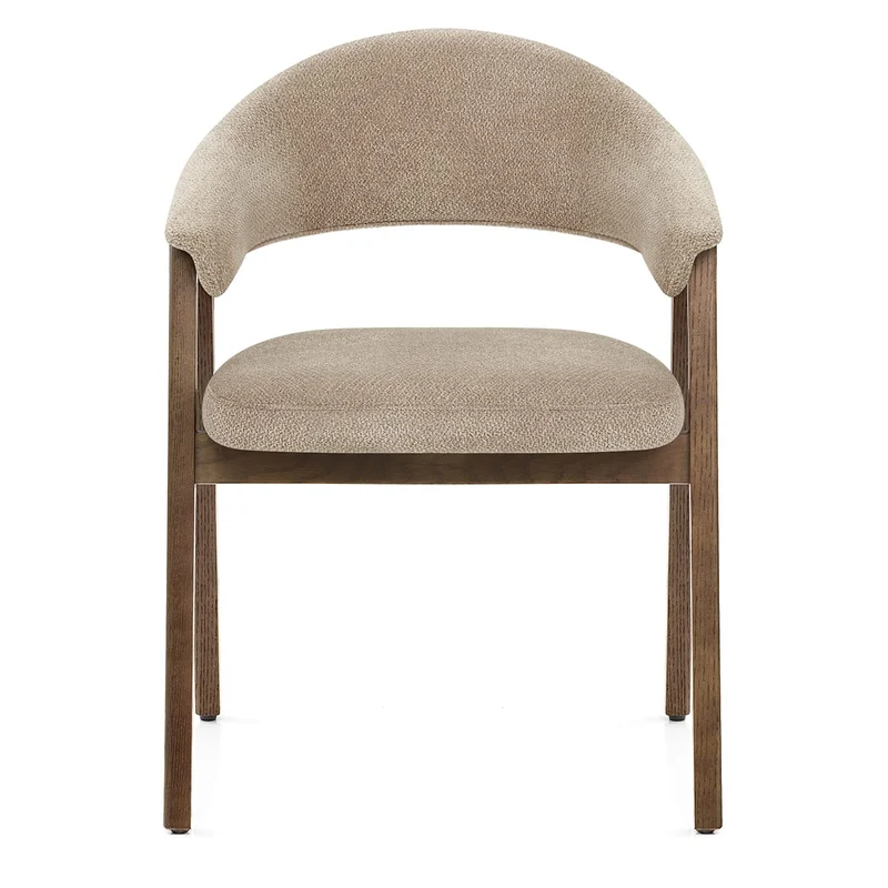 Chaise Chêne Clair Tissu - Amber Taupe