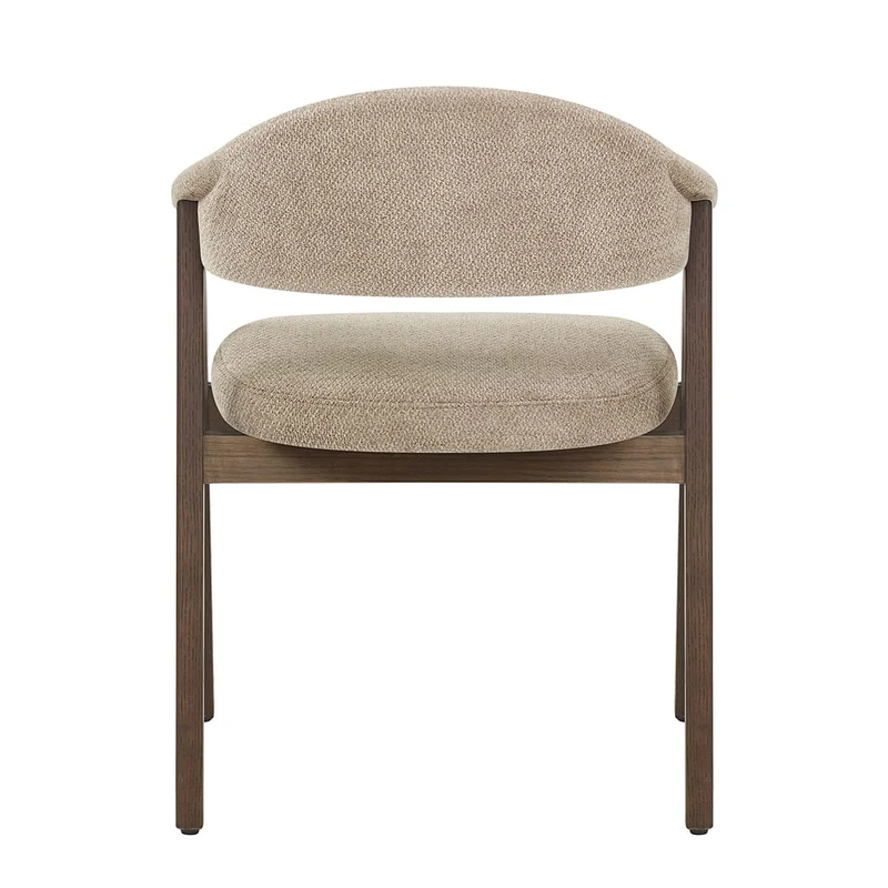 Chaise Chêne Clair Tissu - Amber Taupe
