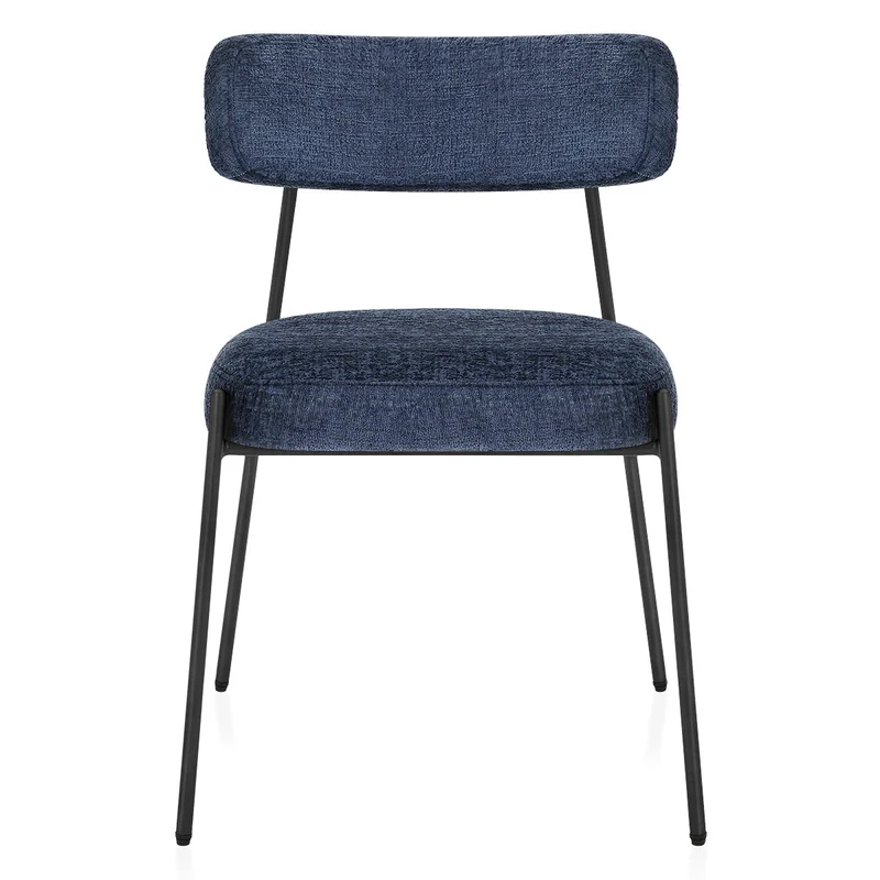 Chaise Tissu - Diana Bleu