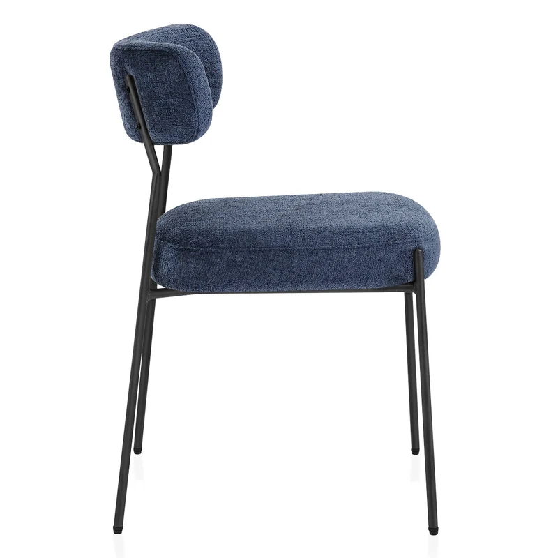 Chaise Tissu - Diana Bleu