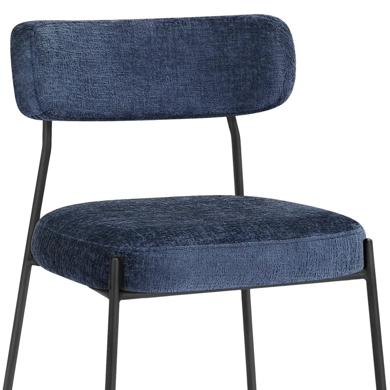 Chaise Tissu - Diana Bleu