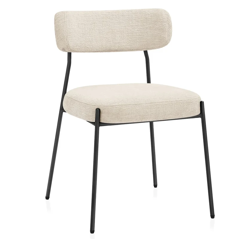 Chaise Tissu - Diana Crème