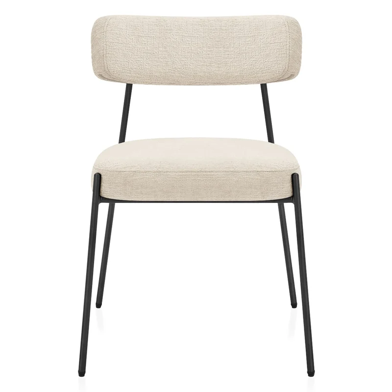 Chaise Tissu - Diana Crème