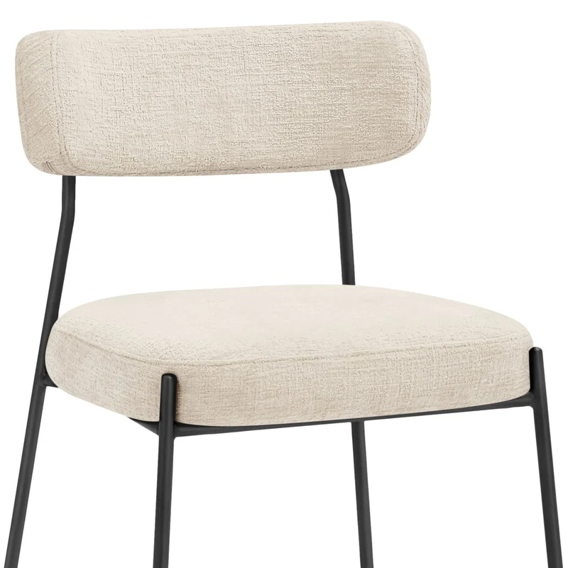 Chaise Tissu - Diana Crème