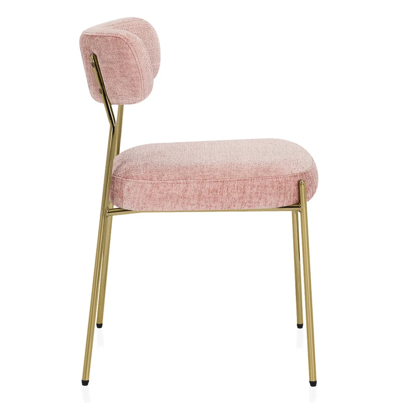 Chaise Tissu - Diana Or Rose