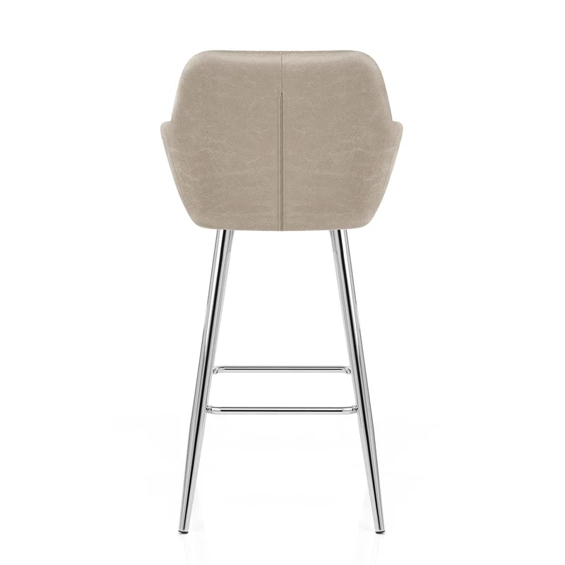 Tabouret de Bar Faux Cuir Antique - Mason Taupe