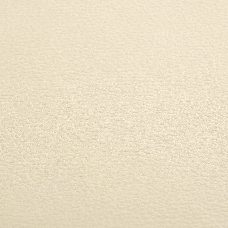 Tabouret Faux Cuir Chrome - Zaza Crème