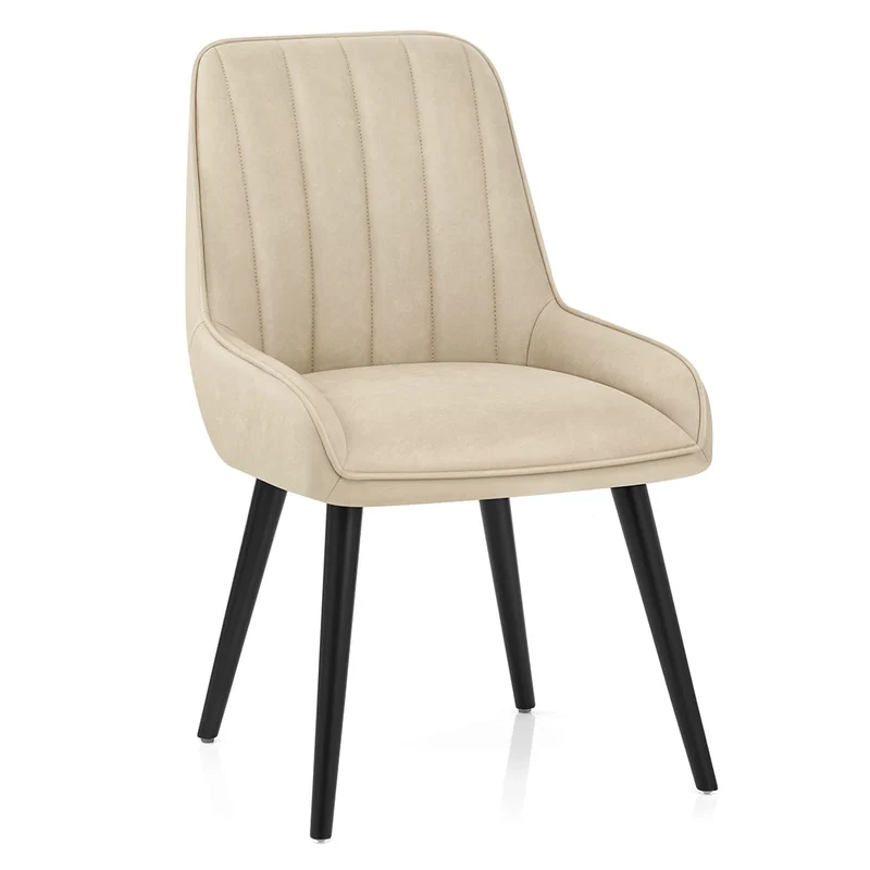 Chaise Faux Cuir - Rosa Crème