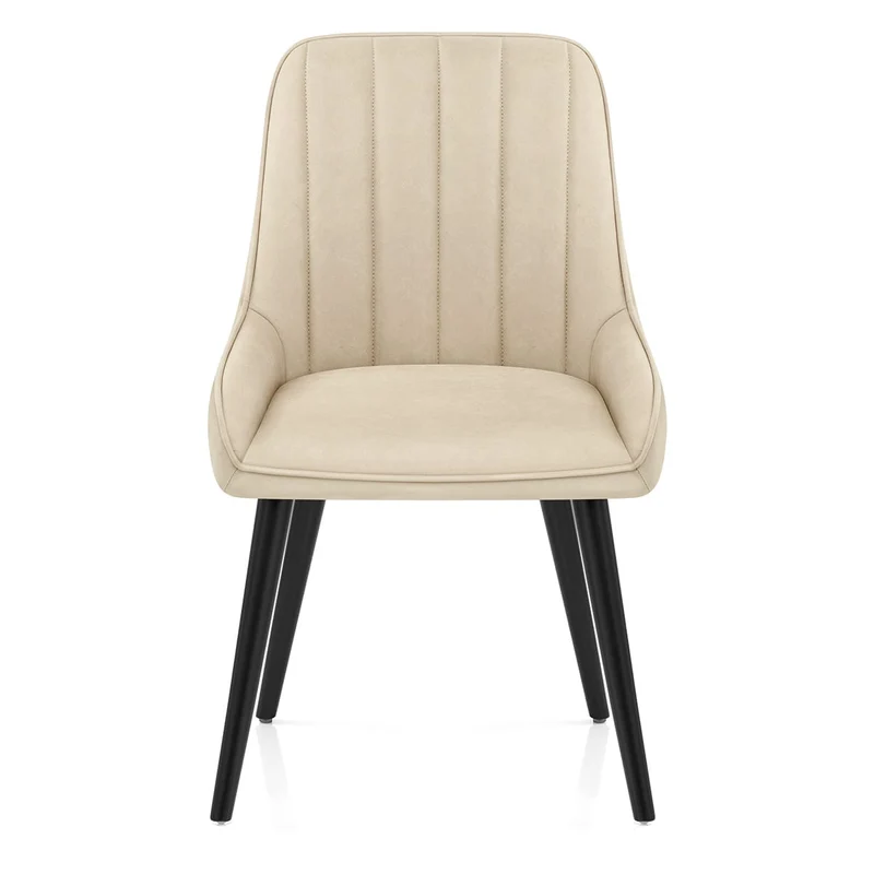 Chaise Faux Cuir - Rosa Crème