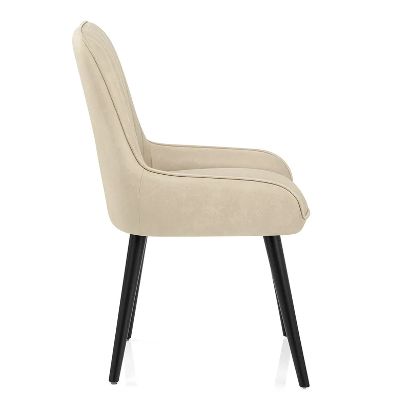 Chaise Faux Cuir - Rosa Crème