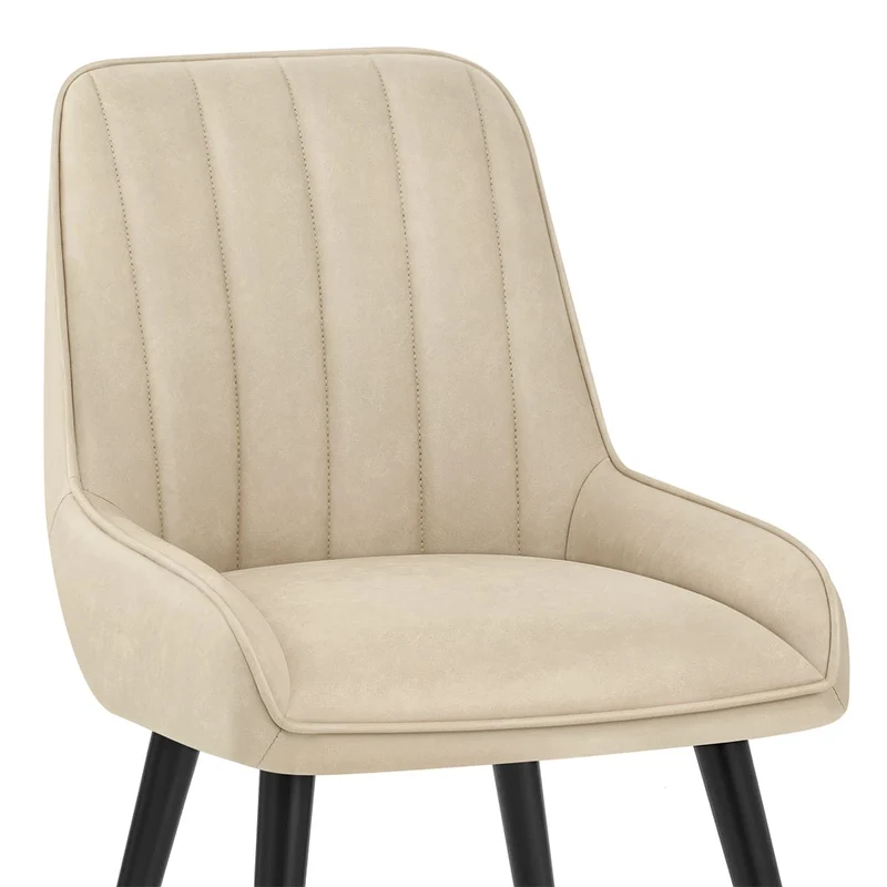 Chaise Faux Cuir - Rosa Crème