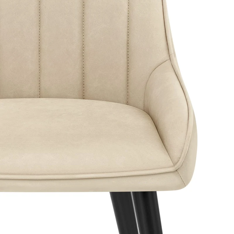 Chaise Faux Cuir - Rosa Crème