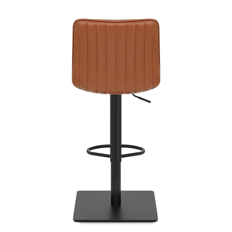 Tabouret Cuir Véritable - Lola Marron