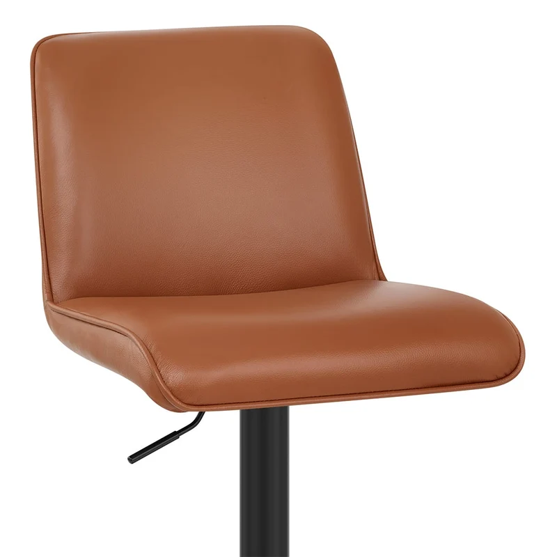 Tabouret Cuir Véritable - Lola Marron
