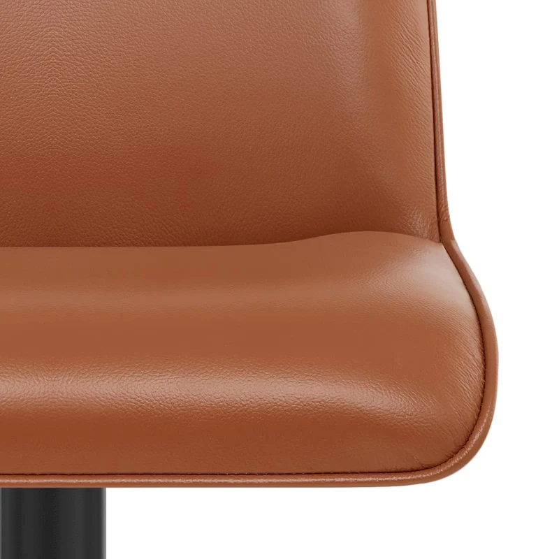 Tabouret Cuir Véritable - Lola Marron