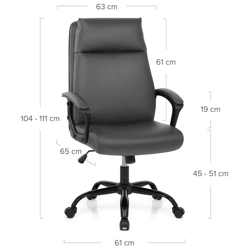 Chaise de Bureau - Turin Gris