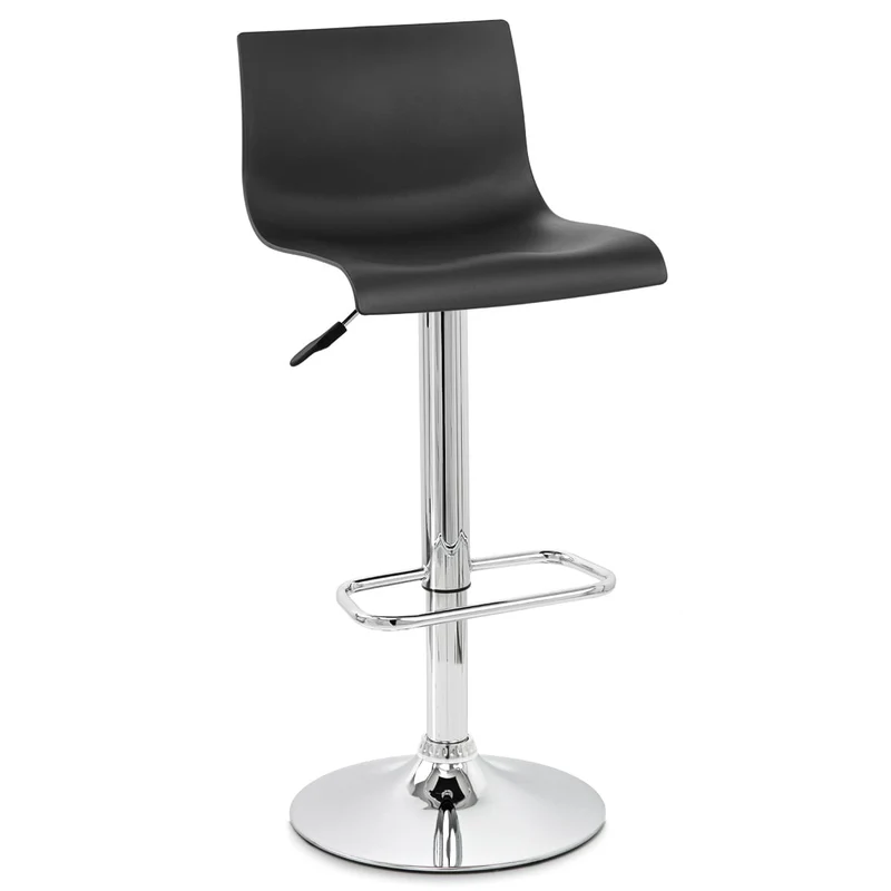 Chaise de Bar ABS Chrome - Serena Noir