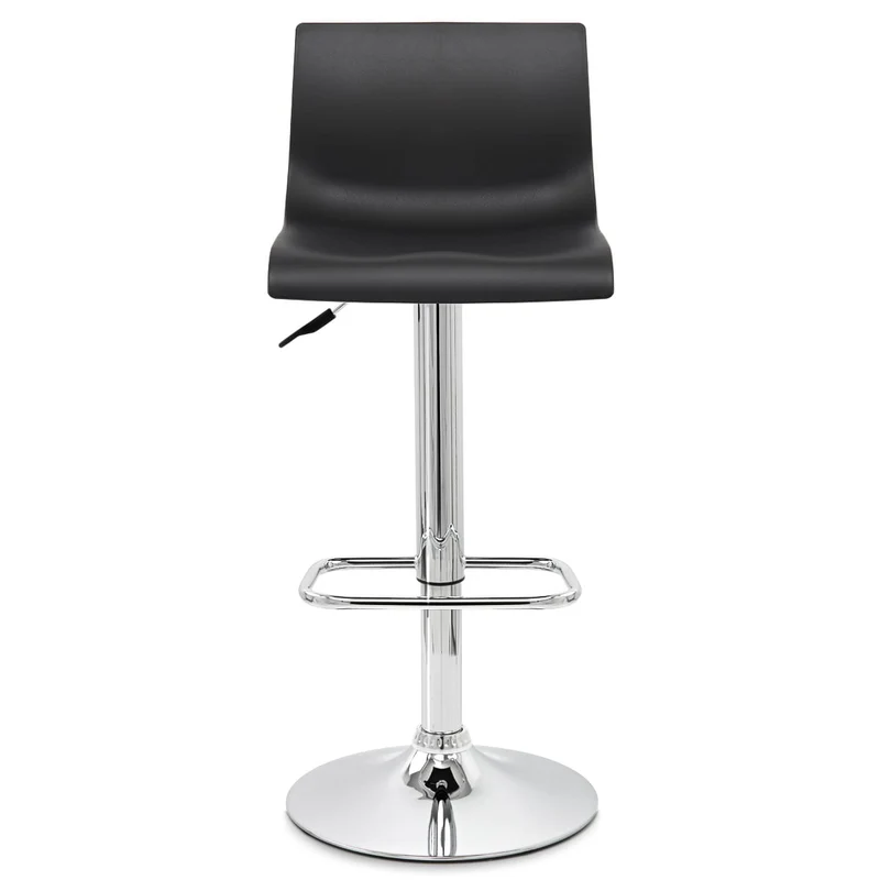 Chaise de Bar ABS Chrome - Serena Noir