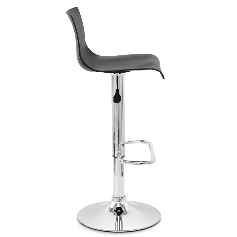 Chaise de Bar ABS Chrome - Serena Noir
