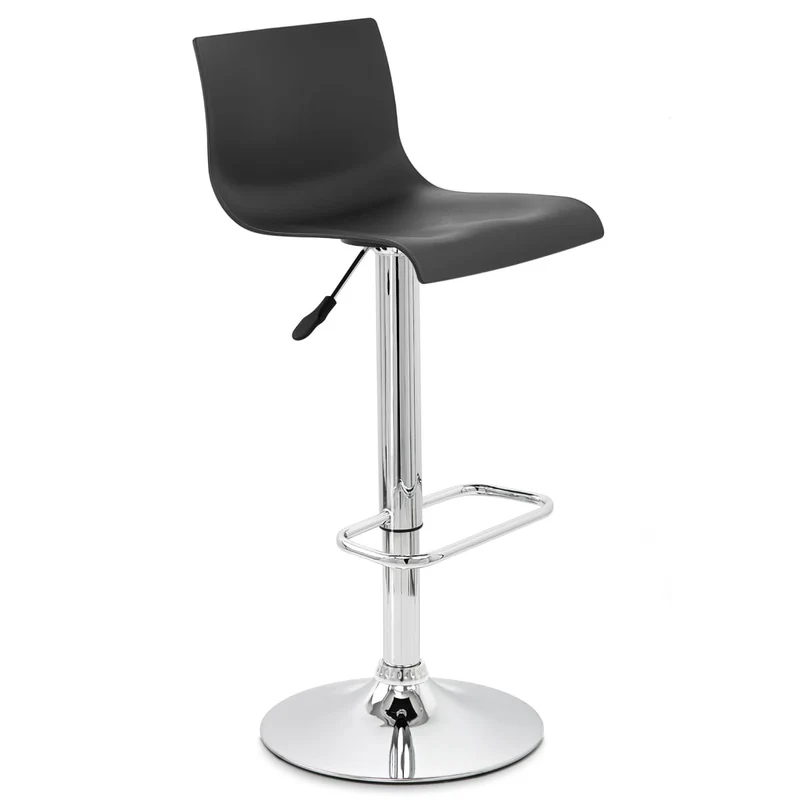 Chaise de Bar ABS Chrome - Serena Noir