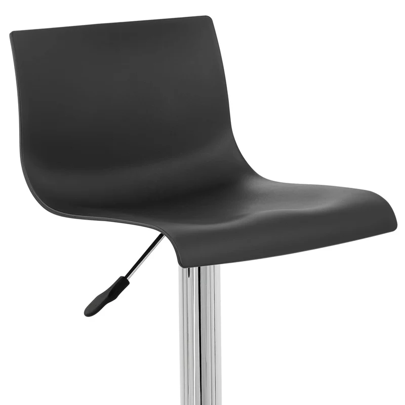 Chaise de Bar ABS Chrome - Serena Noir