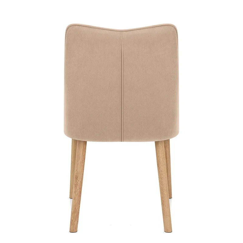 Chaise Tissu Bois - Isabella Crème