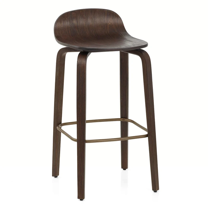 Tabouret Bois foncé - Curve Bois