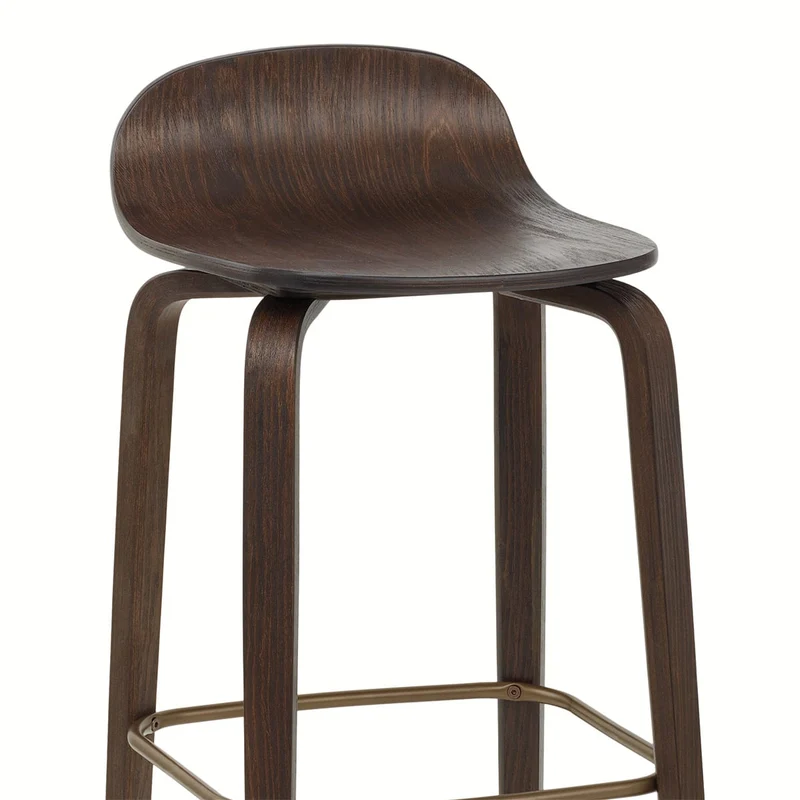Tabouret Bois foncé - Curve Bois