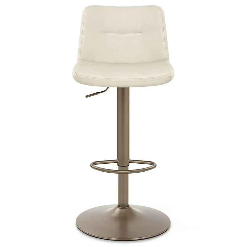 Tabouret de Bar Faux Cuir Antique - Utopia Crème