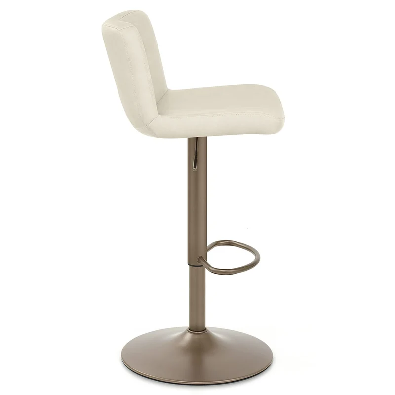 Tabouret de Bar Faux Cuir Antique - Utopia Crème