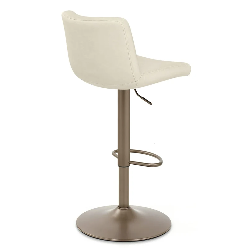Tabouret de Bar Faux Cuir Antique - Utopia Crème