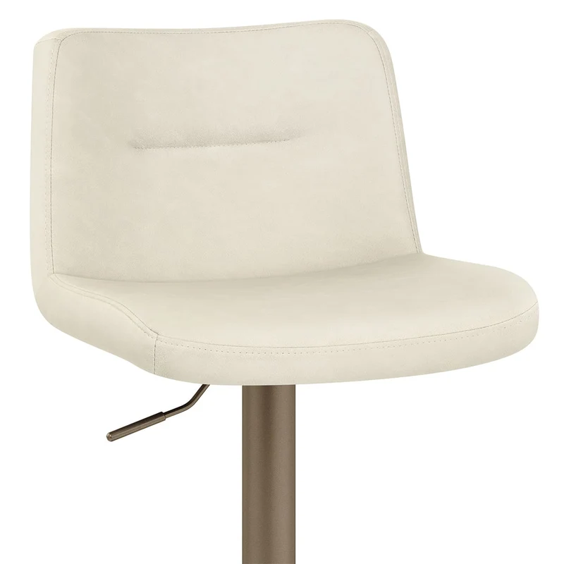 Tabouret de Bar Faux Cuir Antique - Utopia Crème