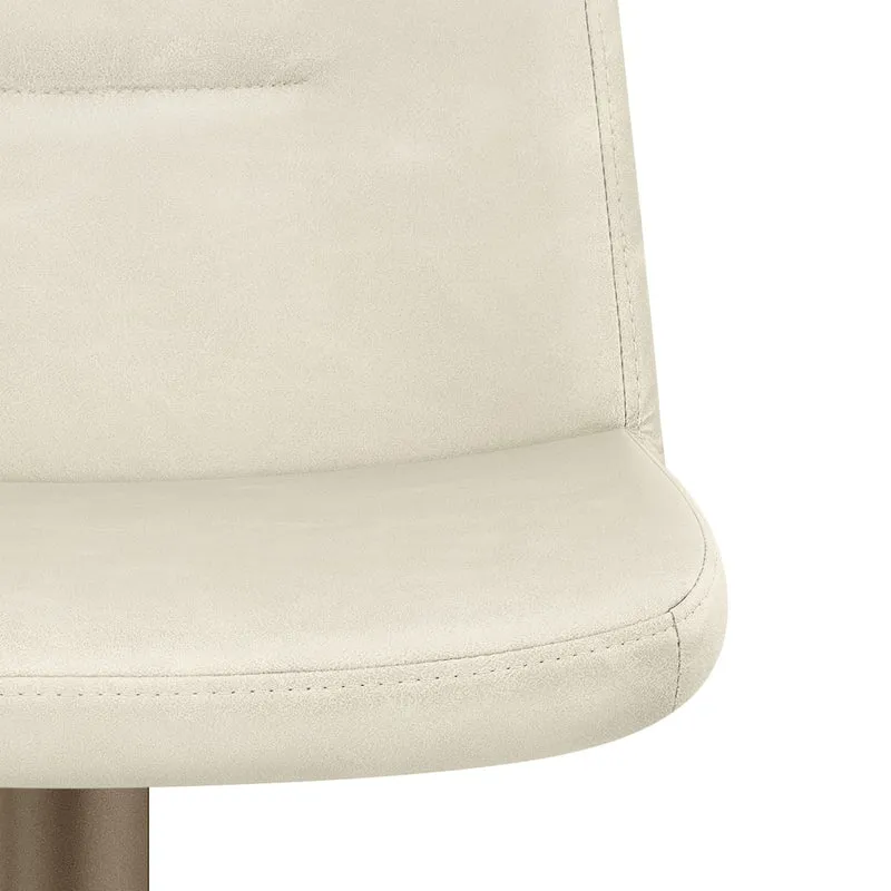 Tabouret de Bar Faux Cuir Antique - Utopia Crème