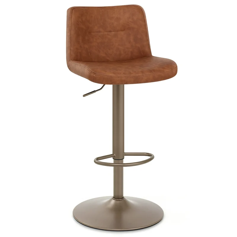 Tabouret de Bar Faux Cuir Antique - Utopia Marron