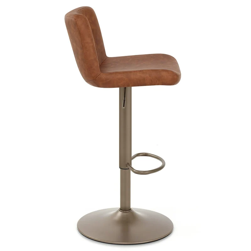 Tabouret de Bar Faux Cuir Antique - Utopia Marron